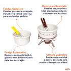 Conjunto Para Fondue Duo Queijo E Chocolate Cozinha Forma