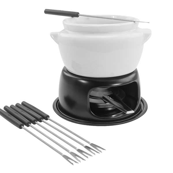 Conjunto Para Fondue Provence Cerâmica Queijo Chocolate 11pç