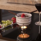 Conjunto Para Fondue Swiss 9 Pçs Queijo Chocolate Queimador