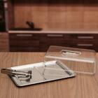 Conjunto Para Frios 3 Peças Átina Aço Inox Acrílico Brinox