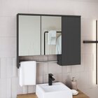 Conjunto Para Gabinete Suspenso 80cm Com Cuba E Espelheira 3