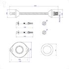 Conjunto Para Instalação De Mictorio Deca M712-  Fm712