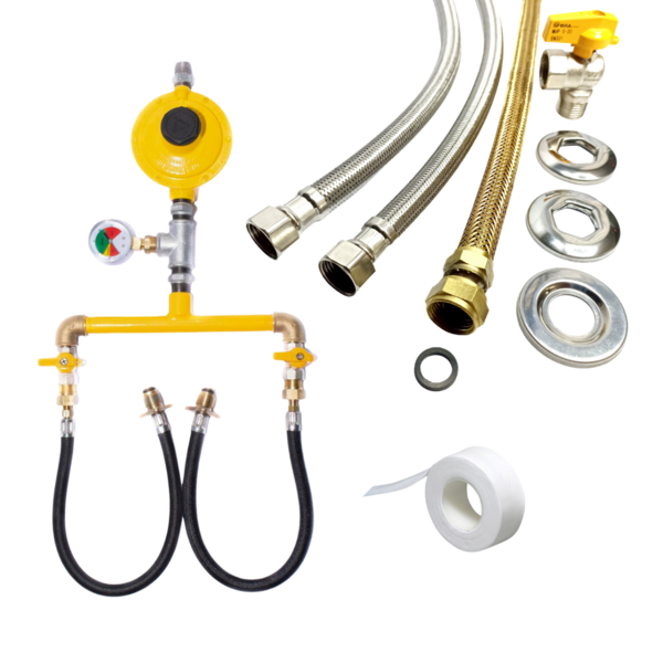 Conjunto Para Instalação Gás Glp 2p45 + Engates Flexíveis 40c