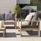 Conjunto para Jardim 3 Peças Madeira Solaris Bege Naterial