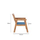 Conjunto Para Jardim 4 Peças 3 Poltronas 1 Mesa De Centro Fam