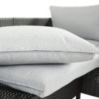 Conjunto para Jardim 5 Peças Aço e Vieme Noa Cinza Naterial