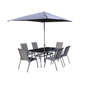 Conjunto Para Jardim Aco 8 Pecas Kangfu Cinza Leroy Merlin