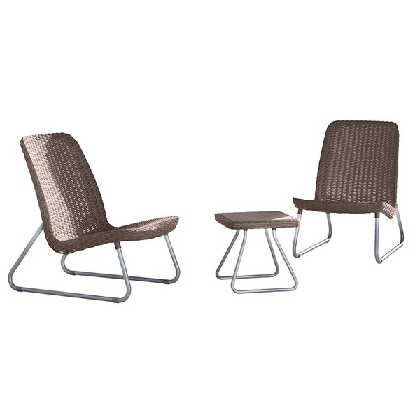 Conjunto Para Jardim Com 2 Cadeiras E 1 Mesa Rio Patio-keter