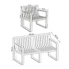 Conjunto Para Jardim Com Um Sofá E Duas Poltronas Verte Eco B