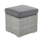 Conjunto para Jardim Davos Rattan e Aluminio Cinza 3 peças Naterial