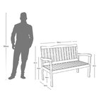 Conjunto Para Jardim De Madeira Eucalipto 4 Peças Estofado Na