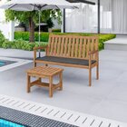 Conjunto Para Jardim De Madeira Eucalipto Solaris Com Almofad