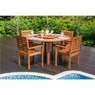 Conjunto Para Jardim Mesa Ipanema 4 Cadeiras Milano Mestra Mó