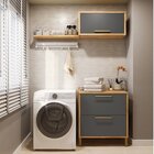 Conjunto Para Lavanderia Com 3 Peças 100% Mdf Vicenza Espress