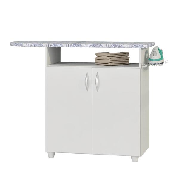 Conjunto Para Lavanderia Com Armário Multiuso E Tabua De Pass