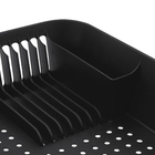 Conjunto para Pia de Cozinha 4 Peças Plástico Preto Basic&Flat Coza