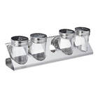 Conjunto Para Porta Condimentos 5 Peças - Parma