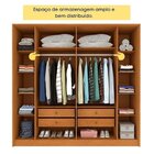 Conjunto Para Quarto 1 Guarda Roupa 6 Portas Com Espelho 1 Cô