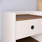 Conjunto Para Quarto Cabeceira Casal 1,40 Realeza Areia Com 2