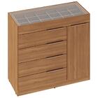 Conjunto Para Quarto Casal 3 Peças Atrice Cj1 Amendola Demart