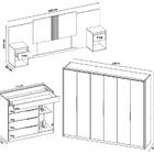 Conjunto Para Quarto Casal 3 Peças Atrice Cj1 Amendola Demart