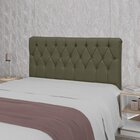 Conjunto Para Quarto Casal Com Cabeceira Suede Viena E Calçad