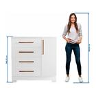 Conjunto Para Quarto Com Guarda-roupa Nt5020 E Cômoda Nt5185