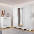 Conjunto Para Quarto Com Guarda-roupa Nt5020 E Cômoda Nt5185