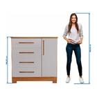 Conjunto Para Quarto Com Guarda-roupa Nt5020 E Cômoda Nt5185