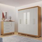 Conjunto Para Quarto Com Guarda-roupa Nt5190 E Cômoda Nt5185