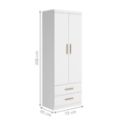 Conjunto Para Quarto Completo Reims Branco