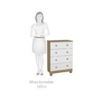 Conjunto Para Quarto De Bebê Berço 2 Em 1 Cloe Cômoda 4 Gavet