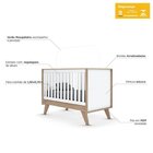 Conjunto Para Quarto De Bebê Berço E Guarda-roupas Branco E J