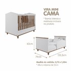 Conjunto Para Quarto De Bebê Berço Mini Cama Cômoda 3 Gavetas