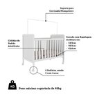 Conjunto Para Quarto De Bebê Com Berço Mini Cama Cloe E Guard
