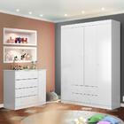 Conjunto Para Quarto De Bebê Cômoda E Guarda Roupas 100% Mdf