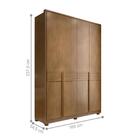 Conjunto Para Quarto De Casal Completo Corsa Cedro