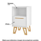 Conjunto Para Quarto Infantil Bki 06 Com Estante E Criado-mudo