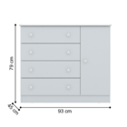 Conjunto Para Quarto Infantil Brighton Cinza Acetinado