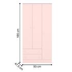 Conjunto Para Quarto Infantil Brighton Rosa Acetinado