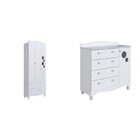 Conjunto Para Quarto Infantil Com Guarda-roupa E Cômoda Troca