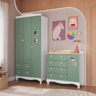 Conjunto Para Quarto Infantil Com Guarda-roupa E Cômoda Troca