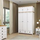 Conjunto Para Quarto Solteiro 4 Peças Madeira Maciça Topazio