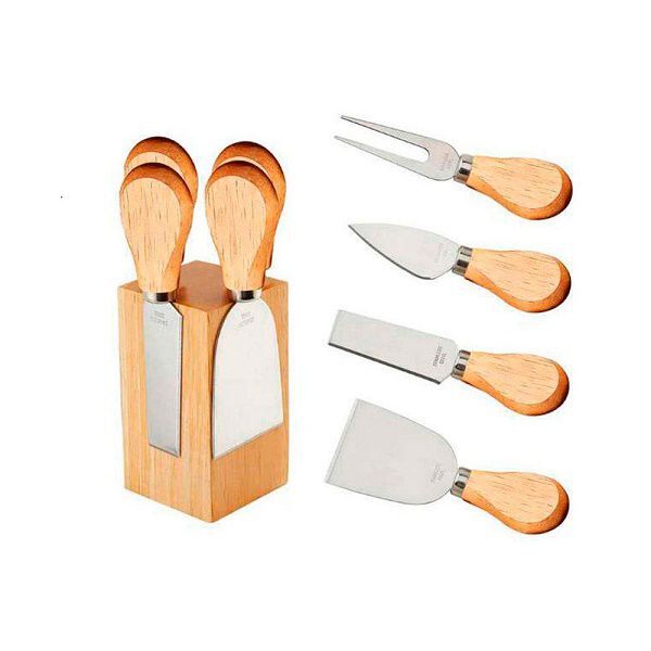 Conjunto Para Queijo Com Suporte 4 Peças Unyhome Ud15091