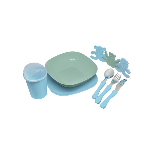 Conjunto Para Refeição Kids Trend Azul - 12 Peças