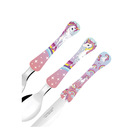 Conjunto Para Refeição Kids Trend Unicórnio - 5 Peças