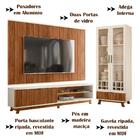 Conjunto Para Sala 3 Peças Geniss 211 Cm Mbl