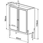 Conjunto Para Sala 3 Peças Palhinha 27929x27930x27936 Linha O