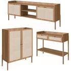 Conjunto Para Sala 3 Peças Palhinha 27929x27930x27936 Linha O