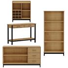 Conjunto Para Sala 4 Peças Madri 3 Em Madeira Maciça Fnt